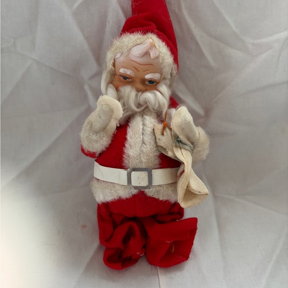 Lot/3 Vintage Christmas Santa Rubber Face Doll plus Brown Bear and Sheep… - Picture 8 of 16